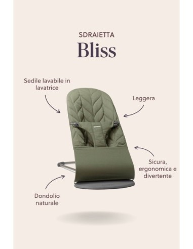 BabyBjorn - Sdraietta Bliss Woven Petal Quilt - Spedizione Gratuita