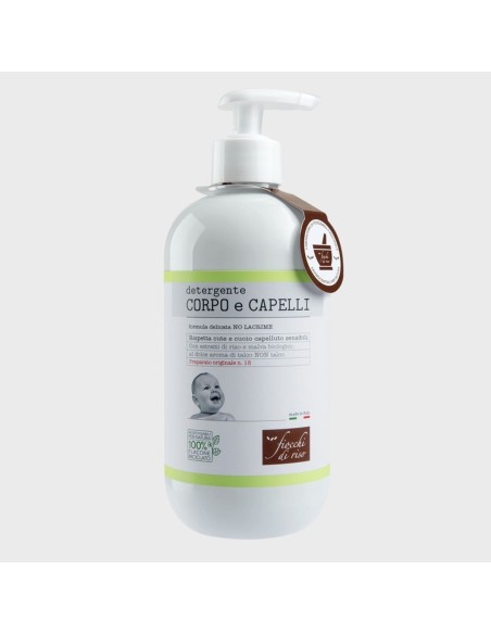 Fiocchi Di Riso - Detergente Corpo E Capelli Talco 400ml
