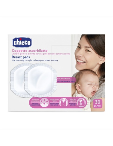 Chicco - Dischetti Assorbilatte Antibatterici 30 Pz