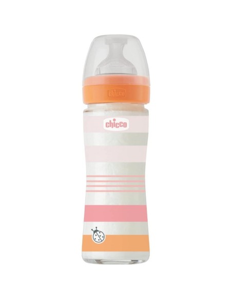 Chicco - Biberon Benessere In Vetro 240ml Flusso Lento