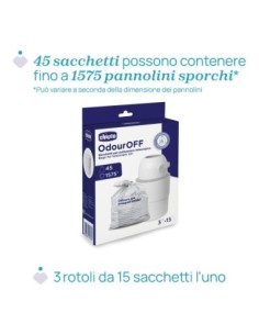 Chicco - Sacchetti Per Pattumiera Telescopica 2