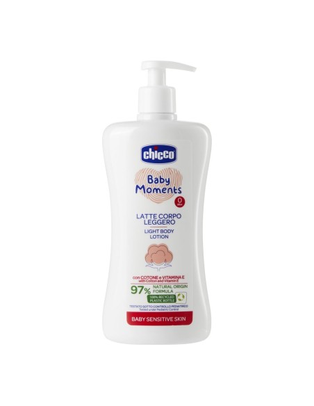 Chicco - Latte Corpo Leggero Per Pelli Sensibili Baby Moments