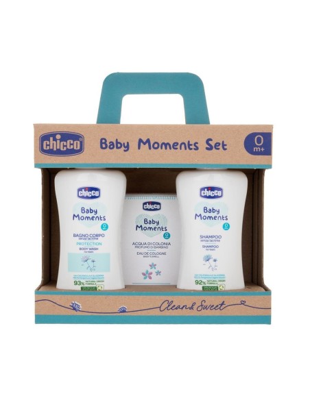 Chicco - Baby Moments Set Bagnoschiuma Shampoo E Colonia