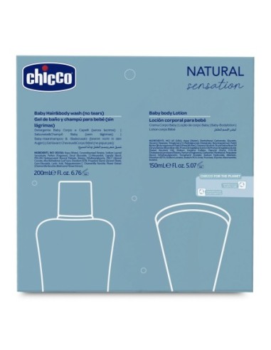 Chicco - Baby Cosmetic Set Natural Sensation Bagnoshampoo Cremacorpo