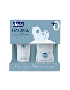 Chicco - Baby Cosmetic Set Natural Sensation Bagnoshampoo Pasta Lenitiva