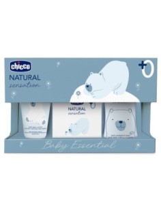 Chicco - Baby Cosmetic Set Natural Sensation Bagnoshampoo Cremacorpo Profumo