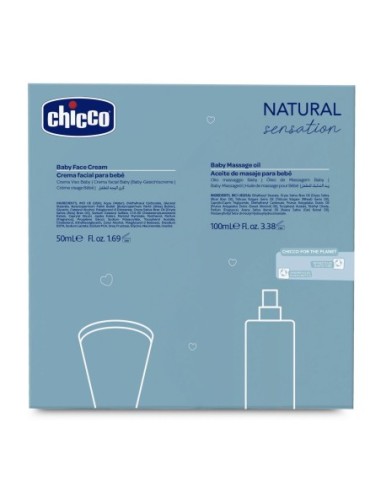 Chicco - Baby Cosmetic Set Natural Sensation Olio Massaggio Cremaviso