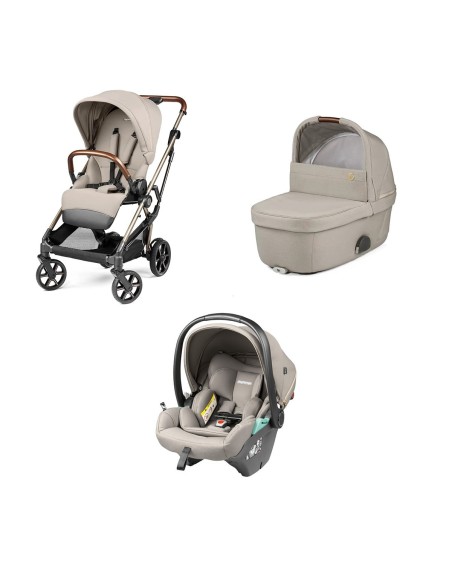 Peg Perego - Trio Vivace Con Seggiolino Auto Primo Viaggio Lounge - Spedizione Gratuita
