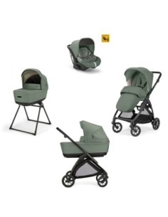 Inglesina - Kit System Quattro Electa DRW 2025 Murray Green + Telaio Total Black - Spedizione Gratuita