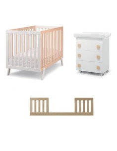 Erbesi - Tris Lettino America + Sponda Toddler + Bagnetto - Spedizione Gratuita
