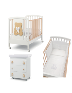 Erbesi - Set Lettino Dudù + Bagnetto + Piumone - Spedizione Gratuita