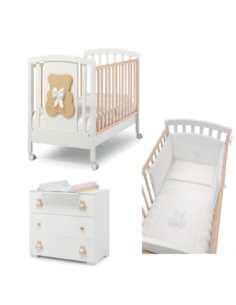 Erbesi - Set Lettino Dudù + Comò + Piumone - Spedizione Gratuita