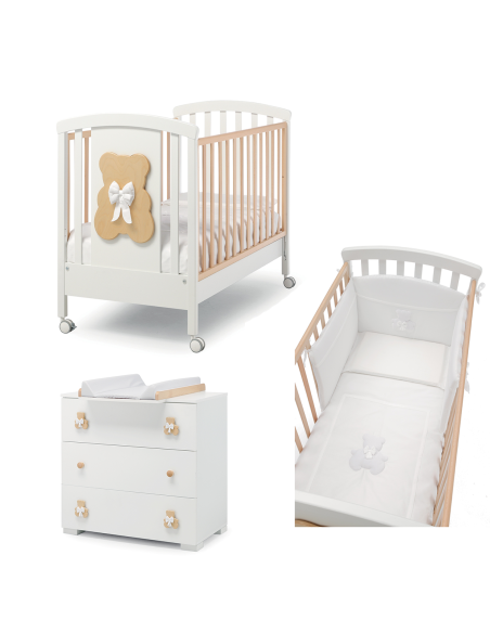 Erbesi - Set Lettino Dudù + Comò + Piumone - Spedizione Gratuita