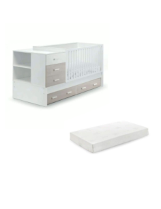 Erbesi - Set Lettino Easy + Materasso 140x70x10