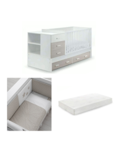 Erbesi - Set Lettino Easy + Materasso + Piumone - Spedizione Gratuita