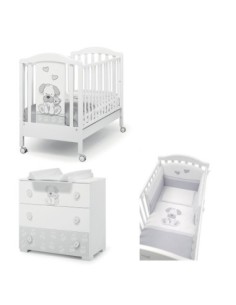 Erbesi - Set Lettino Jack + Comò + Piumone - Spedizione Gratuita