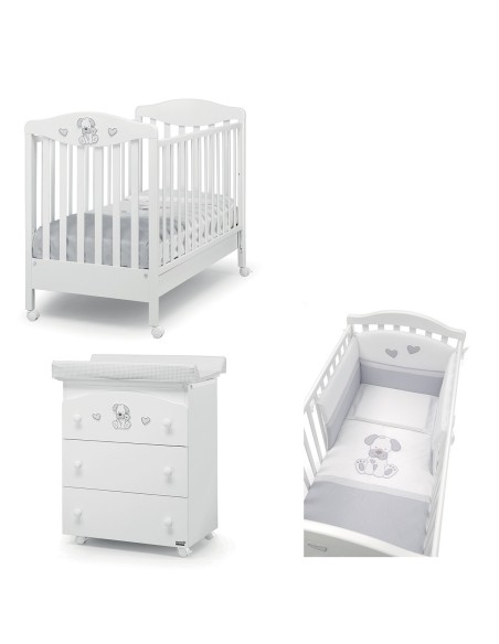 Erbesi - Set Lettino Lucky + Bagnetto + Piumone - Spedizione Gratuita