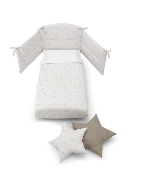 Erbesi - Set Lettino Little + Piumone Con Cuscini A Stella - Spedizione Gratuita