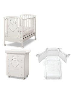 Erbesi - Set Lettino Lulù + Bagnetto + Piumone - Spedizione Gratuita