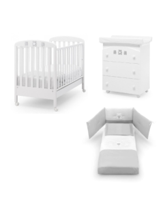 Erbesi - Set Lettino Molly + Bagnetto + Piumone - Spedizione Gratuita