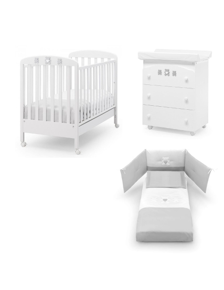 Erbesi - Set Lettino Molly + Bagnetto + Piumone - Spedizione Gratuita
