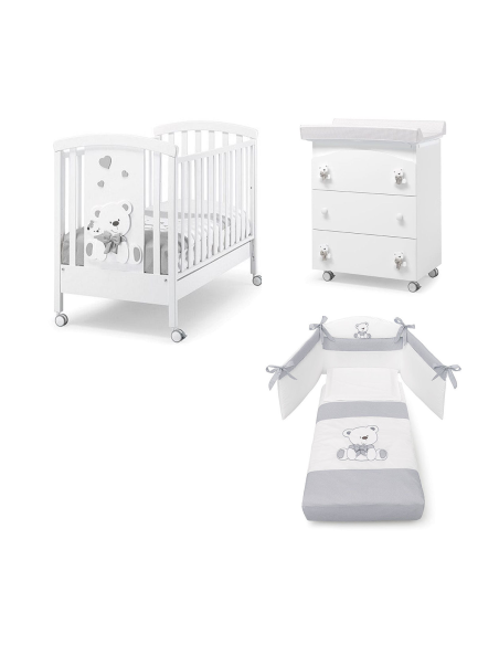 Erbesi - Set Lettino Tato + Bagnetto + Piumone - Spedizione Gratuita