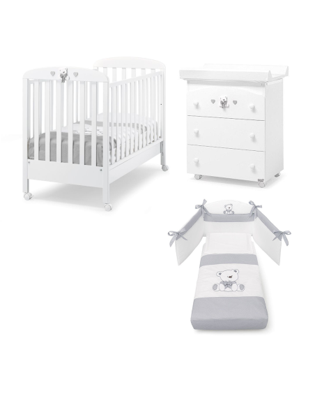 Erbesi - Set Lettino Tatino + Bagnetto + Piumone - Spedizione Gratuita