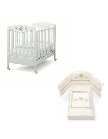 Erbesi - Set Lettino Tippy Jolie + Piumone - Spedizione Gratuita