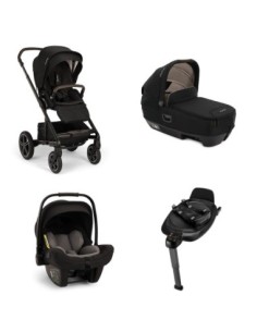 Nuna - Trio Mixx Next Con Navicella Cari Next Ovetto Pipa Next E Base Next - Spedizione Gratuita