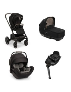Nuna - Trio Mixx Next Con Navicella Cari Next Ovetto Arra Flex E Base Next - Spedizione Gratuita