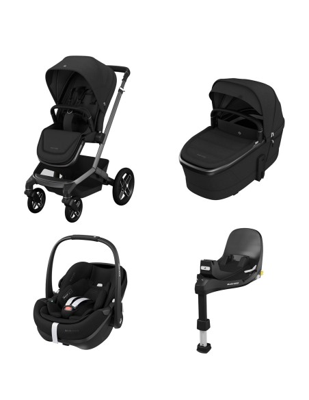 Maxi Cosi - Trio Fame 2025 Con Seggiolino Auto Pebble 360 Pro2 E Base FamilyFix 360 Pro In Omaggio - Spedizione Gratuita