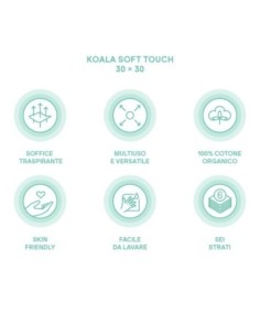 Koala Babycare - Mussole Neonato Koala Soft Touch 30x30 2