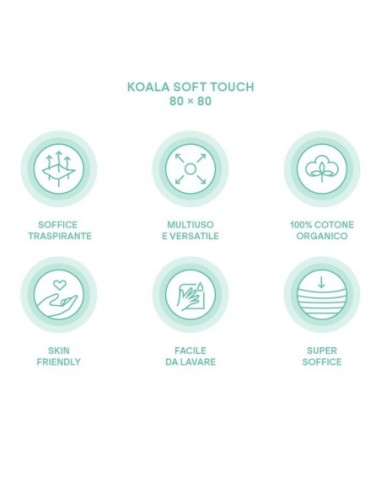 Koala Babycare - Mussole Neonato Koala Soft Touch 80x80