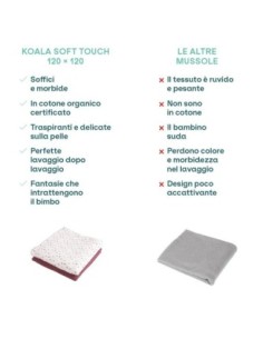 Koala Babycare - Mussole neonato 120x120 Koala Soft Touch 2