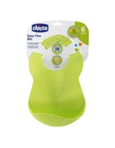 Chicco - Bavaglino Pappa Rigido Con Tasca 6m+ Verde