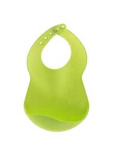 Chicco - Bavaglino Pappa Rigido Con Tasca 6m+ Verde 2