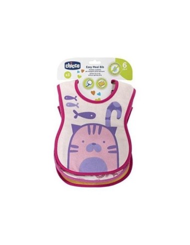 Chicco - Bavagline Pappa 6m+ 3 Pezzi Rosa