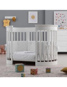 Azzurra Design - Lettino Contact Olallà Con Materasso, Guanciale, Lenzuola E Piumone - Spedizione Gratuita