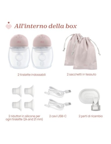 Chicco - Tiralatte Indossabile Doppio - Spedizione Gratuita