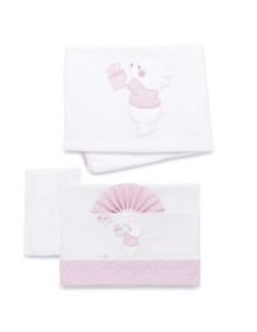 Italbaby - Kit 3 Pezzi In Piquè Per Lettino Linea Ninna Oh