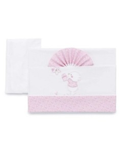 Italbaby - Set 3 Pezzi Lenzuola In Cotone Per Carrozzina Linea Ninna Oh