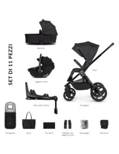 Venicci - Set 3 in 1 Upline 2 Con Seggiolino Auto Tiago E Base Isofix - Spedizione Gratuita