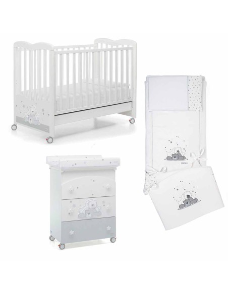 Foppapedretti - Set Cameretta Letto Dolcestella + Bagnetto + Piumone - Spedizione Gratuita