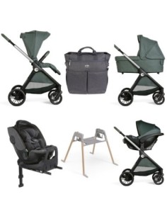 Chicco - Promo Trio Bellagio Flexi Con Kory Plus + Seggiolino Bi-Seat  40/150 Cm Con Base Isofix Full 360- Spedizione Gratuita