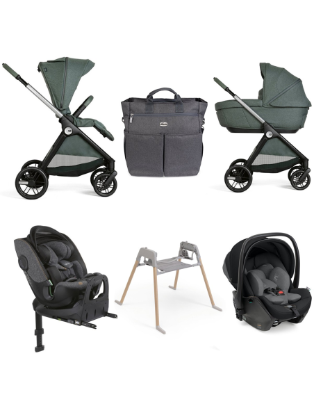 Chicco - Promo Trio Bellagio Gran Comfort Con First Seat Recline + Seggiolino Bi-Seat  40/150 Cm Con Base Isofix Full 360
