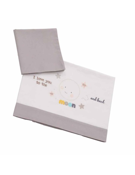 Azzurra Design - Lenzuola Moon Per Lettino Omnia