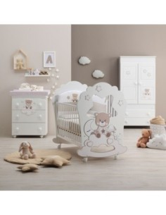 Azzurra Design - Promo Lettino Bonne Nuit Oblò + Bagnetto + Piumone + Materasso CarezzAloe - Spedizione Gratuita 2