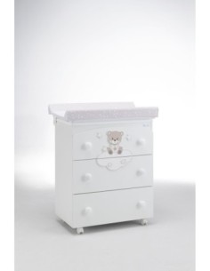 Erbesi Rivestimento Tessile Stelline Tortora Per Culletta Ninna - Amodio mySweetie
