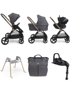 Chicco - Promo Trio Mysa Flexi Con First Seat Recline + Borsa Genitore + Stand Lullaglide + Base Full 360 i-Size