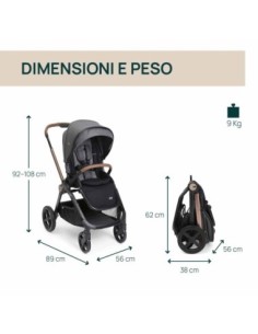 Chicco - Promo Trio Mysa Flexi Con Kory Plus + Borsa Genitore + Stand Lullaglide + Base Full 360 i-Size 2